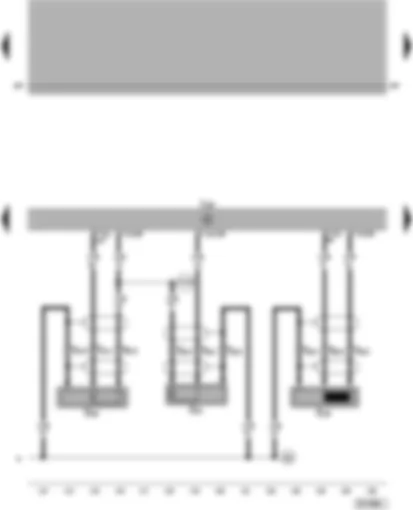 Wiring Diagram  VW PASSAT 2002 - Motronic control unit - engine speed sender - knock sensors