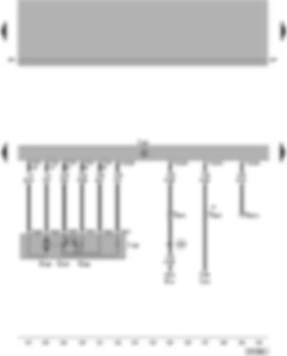 Wiring Diagram  VW PASSAT 2002 - Motronic control unit - throttle valve module