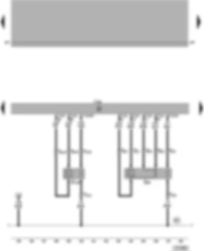 Wiring Diagram  VW PASSAT 2002 - Motronic control unit - Lambda probes