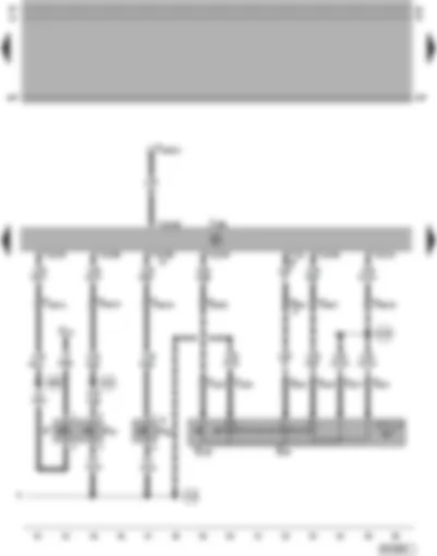 Wiring Diagram  VW PASSAT 2001 - Diesel direct injection system control unit - switch and button for cruise control system - brake light switch - clutch pedal switch - brake pedal switch for CCS