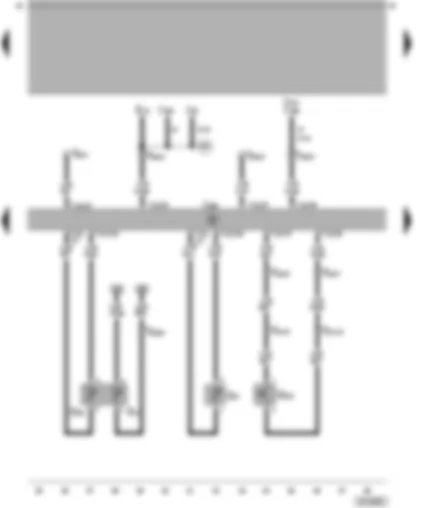 Wiring Diagram  VW PASSAT 2001 - Diesel direct injection system control unit - sender for coolant temperature and oil temperature - low fuel level sender