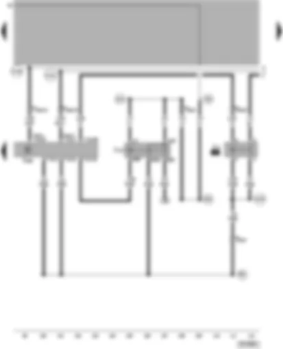 Wiring Diagram  VW PASSAT 2002 - Diesel direct injection system control unit - fuel pump relay - terminal 30 voltage supply relay