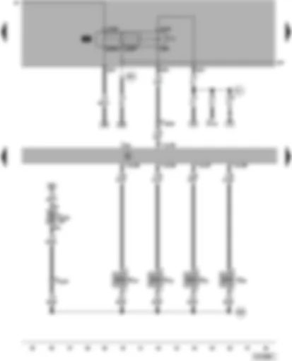 Wiring Diagram  VW PASSAT 2001 - Simos control unit - fuel pump relay - injectors