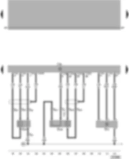 Wiring Diagram  VW PASSAT 2001 - Simos control unit - Lambda probes - air mass meter
