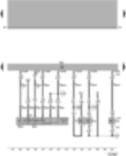 Wiring Diagram  VW PASSAT 2001 - Simos control unit - cruise control system (CCS) switch - brake light switch - clutch pedal switch - brake pedal switch for CCS