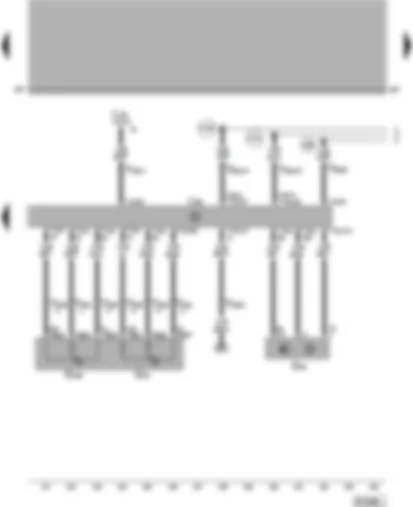 Wiring Diagram  VW PASSAT 2001 - Simos control unit - accelerator position sender - Hall sender