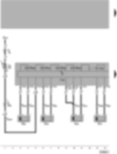 Wiring Diagram  VW PASSAT 2005 - ABS and EDL control unit - speed sensor