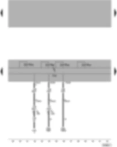 Wiring Diagram  VW PASSAT 2001 - ABS and EDL control unit - diagnostic socket