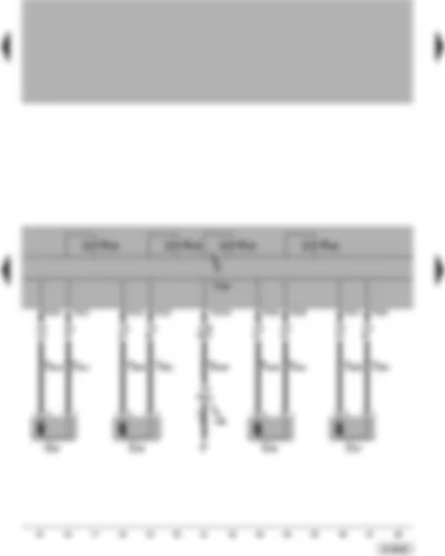 Wiring Diagram  VW PASSAT 2002 - ABS with EDL and TCS control unit - speed sensors