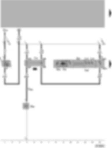 Wiring Diagram  VW PASSAT 2005 - Climatronic control unit - air conditioner magnetic coupling - magnetic coupling relay