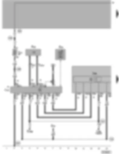 Wiring Diagram  VW PASSAT 2005 - Control unit with display for TV/radio/navigation - telephone interface box