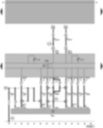 Wiring Diagram  VW PASSAT 2003 - Control unit with display for TV/radio/navigation - CD changer