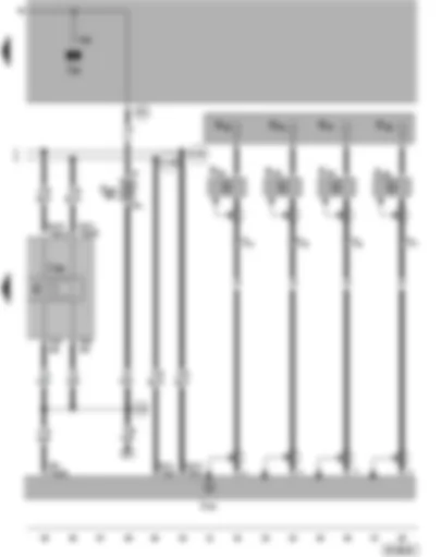 Wiring Diagram  VW PASSAT 2004 - Control unit with display for radio and navigation - TV aerial - navigation/TV tuner