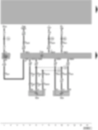Wiring Diagram  VW PASSAT 2005 - Control unit for headlight range control - vehicle level senders - self-diagnosis connection