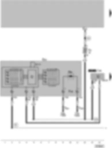 Wiring Diagram  VW PASSAT 2005 - Operating unit in steering wheel - multi-function unit control unit