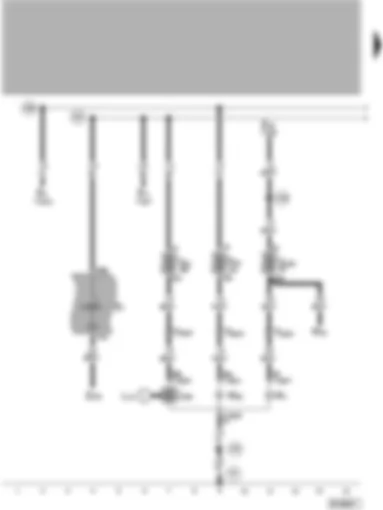 Wiring Diagram  VW PASSAT 2005 - Left gas discharge lamp control unit - left gas discharge lamp - headlight left - lighting switch