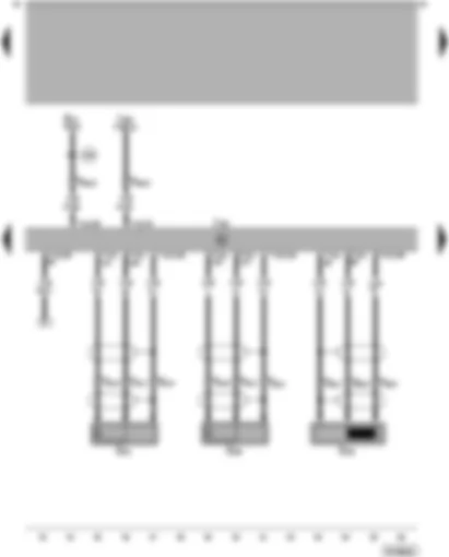 Wiring Diagram  VW PASSAT 2000 - Simos control unit - knock sensors - engine speed sender