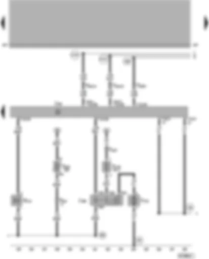 Wiring Diagram  VW PASSAT 2002 - Motronic control unit - secondary air pump motor and relay - secondary air inlet valve