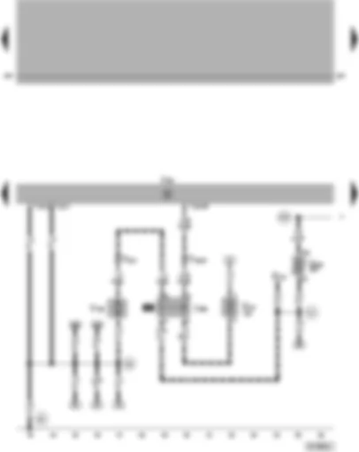 Wiring Diagram  VW PASSAT 2001 - Motronic control unit - brake servo relay - vacuum pump for brakes