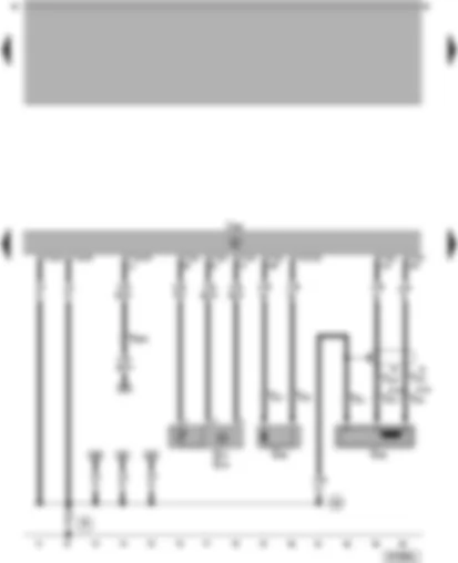 Wiring Diagram  VW PASSAT 2001 - Diesel direct injection system control unit - engine speed sender - intake manifold pressure sender - needle lift sender - intake manifold temperature sender