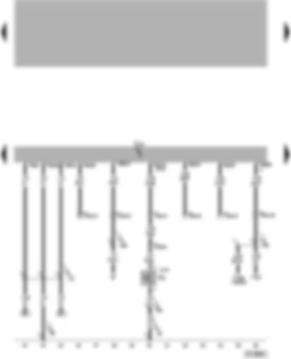 Wiring Diagram  VW PASSAT 2002 - Automatic gearbox control unit - kick-down switch