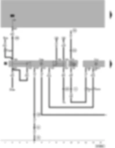 Wiring Diagram  VW PASSAT 2005 - Automatic gearbox control unit - starter inhibitor and reversing light relay