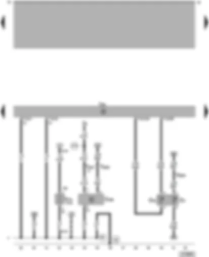 Wiring Diagram  VW PASSAT 2001 - Simos control unit - coolant temperature display sender - oil level and oil temperature sender