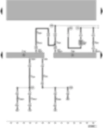 Wiring Diagram  VW PASSAT 2001 - Seat adjustment (with memory) control unit - door control unit - driver
