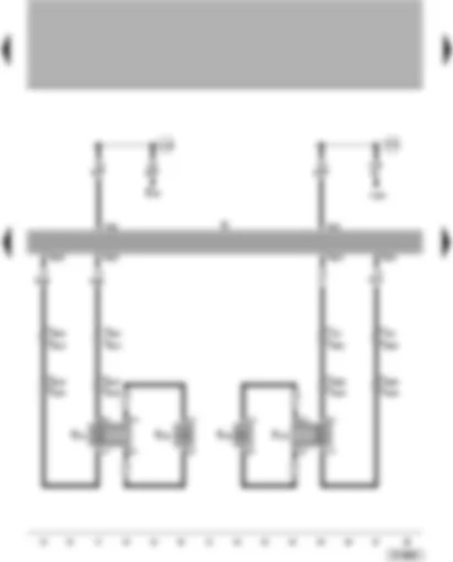 Wiring Diagram  VW PASSAT 2005 - Radio - front loudspeaker - self-diagnosis connection