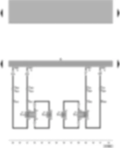 Wiring Diagram  VW PASSAT 2002 - Radio - rear loudspeakers