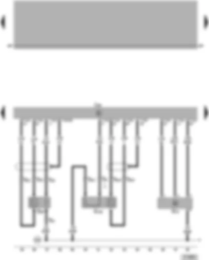 Wiring Diagram  VW PASSAT 2002 - Simos control unit - Lambda probes - air mass meter