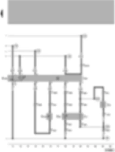 Wiring Diagram  VW PASSAT 2005 - Heated rear right seat control unit - temperature sensor - switch with regulator - rear seat occupied sensor - front passenger