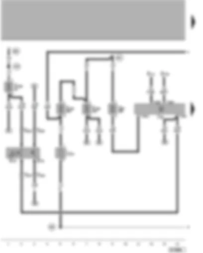 Wiring Diagram  VW PASSAT 2005 - Alarm system control unit - alarm system switch - two-way radio button - socket