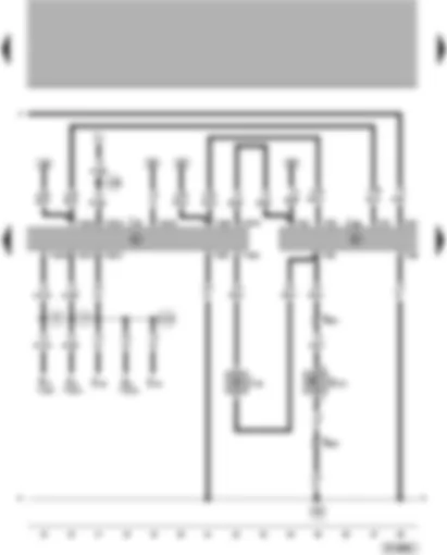 Wiring Diagram  VW PASSAT 2004 - Alarm system control unit - alarm system II control unit - alarm system off switch