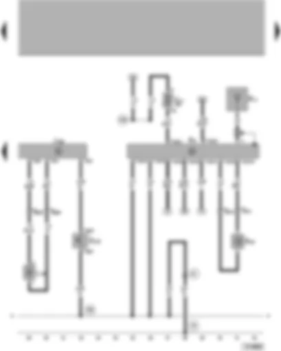 Wiring Diagram  VW PASSAT 2003 - Alarm system II control unit - alarm system II switch - two-way radio - taxi sign light bulb