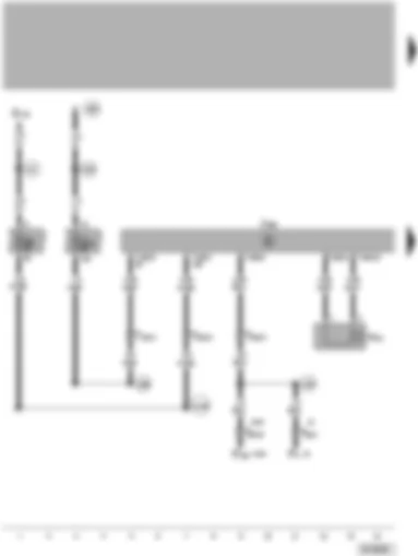 Wiring Diagram  VW PASSAT 2001 - Parking aid control unit - parking aid rear warning buzzer