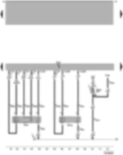 Wiring Diagram  VW PASSAT 2003 - Motronic control units - Lambda probe - Lambda probe after catalytic converter - radiator fan control unit