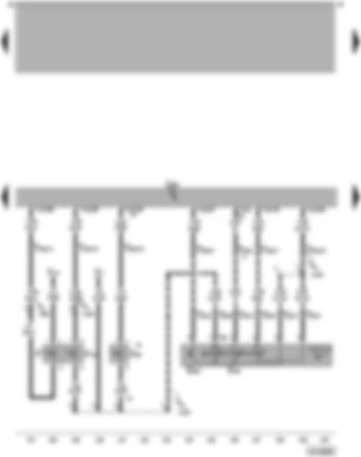 Wiring Diagram  VW PASSAT 2005 - Motronic control unit - cruise control system (CCS) switch - brake light switch - brake pedal switch for CCS - clutch pedal switch