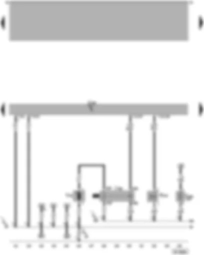 Wiring Diagram  VW PASSAT 2005 - Motronic control unit - additional coolant pump relay - circulation pump - engine mounting solenoid valve