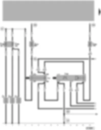 Wiring Diagram  VW PASSAT 2005 - Heated windscreen control unit - heated windscreen relay
