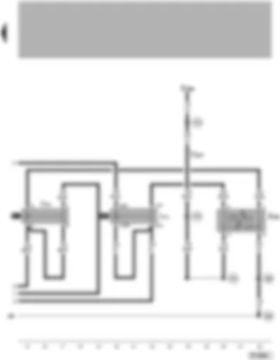 Wiring Diagram  VW PASSAT 2004 - Heated windscreen switch and relay