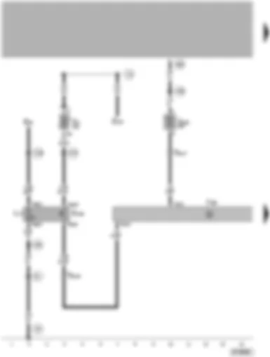 Wiring Diagram  VW PASSAT 2005 - Rear roller blind control unit - rear roller blind switch - rear roller blind switch illumination