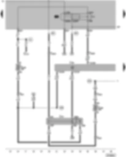 Wiring Diagram  VW PASSAT 2001 - Simos control unit - terminal 30 voltage supply relay - fuel pump relay