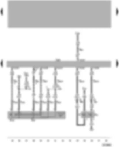 Wiring Diagram  VW PASSAT 2000 - Diesel direct injection system control unit - cruise control system (CCS) switch - brake light switch - brake pedal switch for CCS