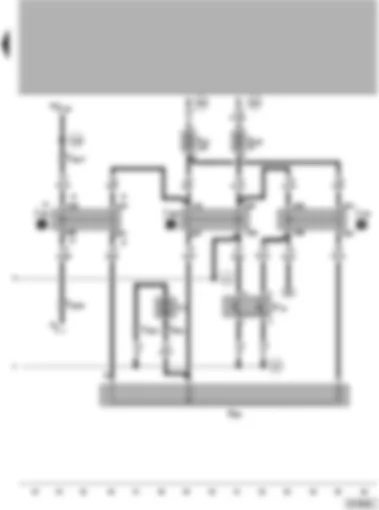 Wiring Diagram  VW PASSAT 2001 - Radiator fan relay 1st and 2nd speed - radiator fan run-on relay