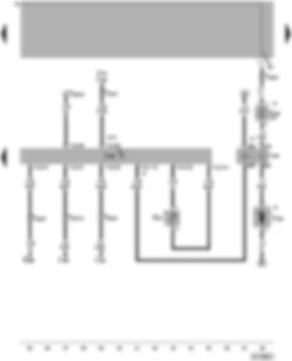Wiring Diagram  VW PASSAT 2002 - Diesel direct injection system control unit - fuel temperature sender - fuel cooling