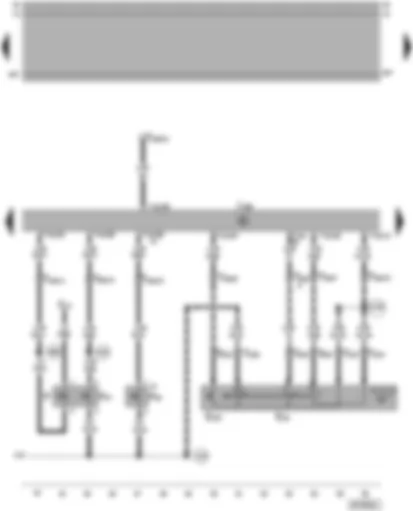 Wiring Diagram  VW PASSAT 2005 - Diesel direct injection system control unit - switch and button for cruise control system - brake light switch - clutch pedal switch - brake pedal switch for CCS