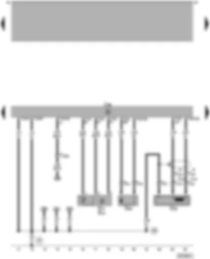 Wiring Diagram  VW PASSAT 2003 - Diesel direct injection system control unit - engine speed sender - intake manifold pressure sender - needle lift sender - intake manifold temperature sender