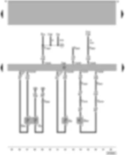 Wiring Diagram  VW PASSAT 2004 - Diesel direct injection system control unit - sender for coolant temperature and oil temperature - low fuel level sender