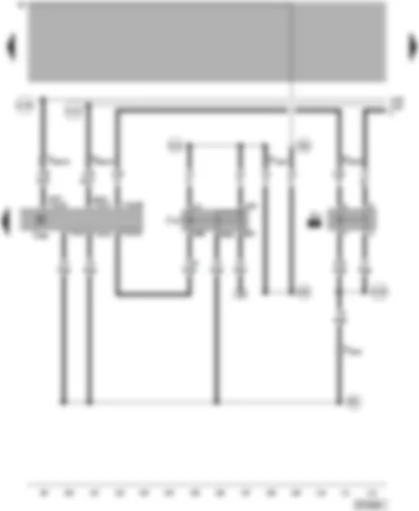 Wiring Diagram  VW PASSAT 2003 - Diesel direct injection system control unit - terminal 30 voltage supply relay - fuel pump relay